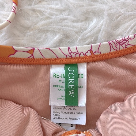 J. Crew Orange Strapless One Piece - Picture 4 of 6